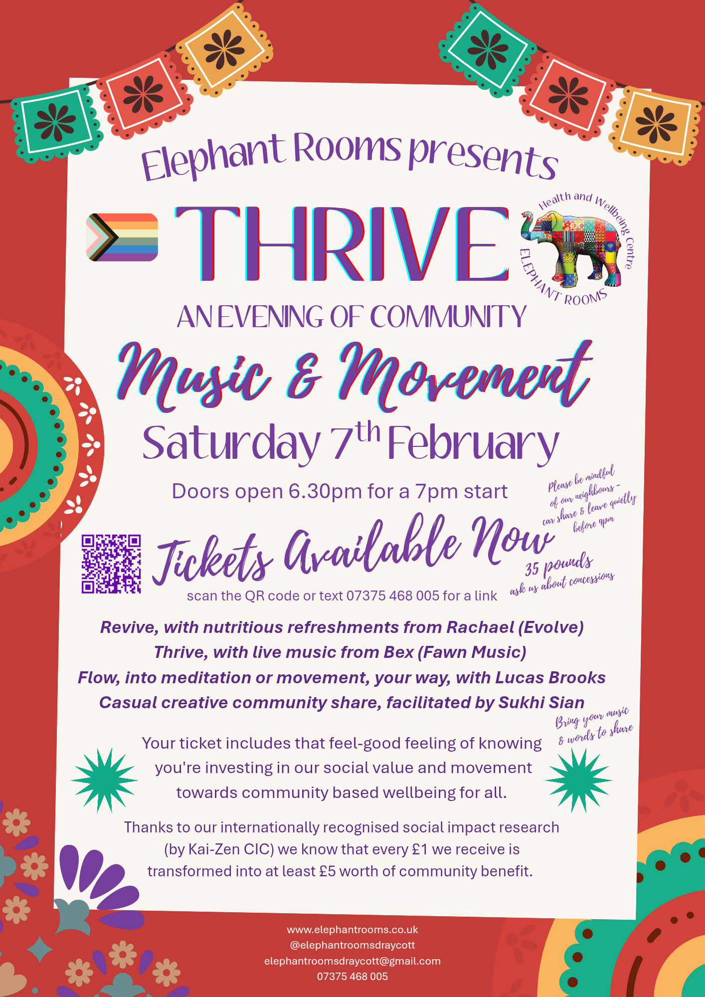 THRIVE! An Evening of Community Music &amp; Movement