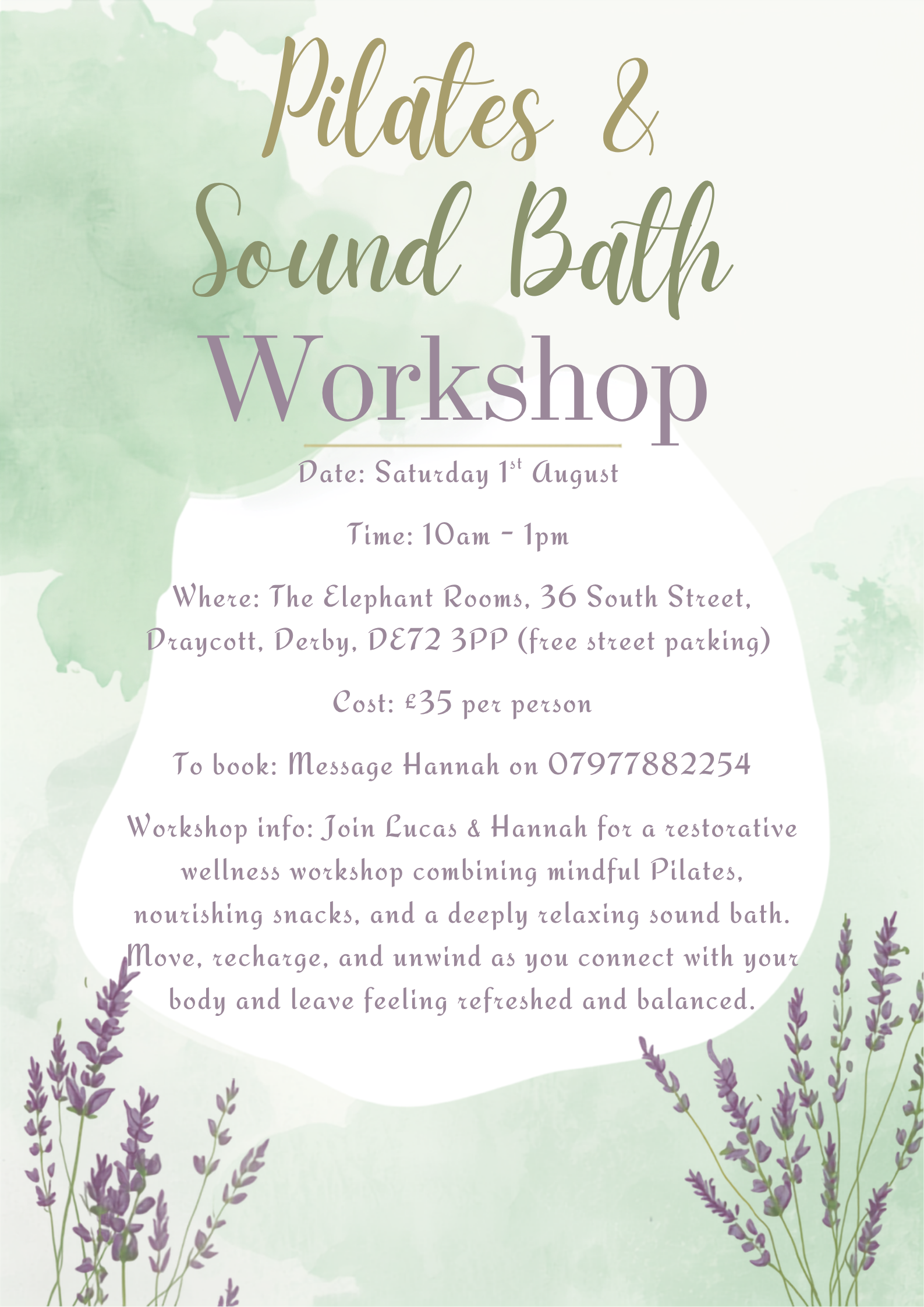 Pilates and Soundbath Workshop