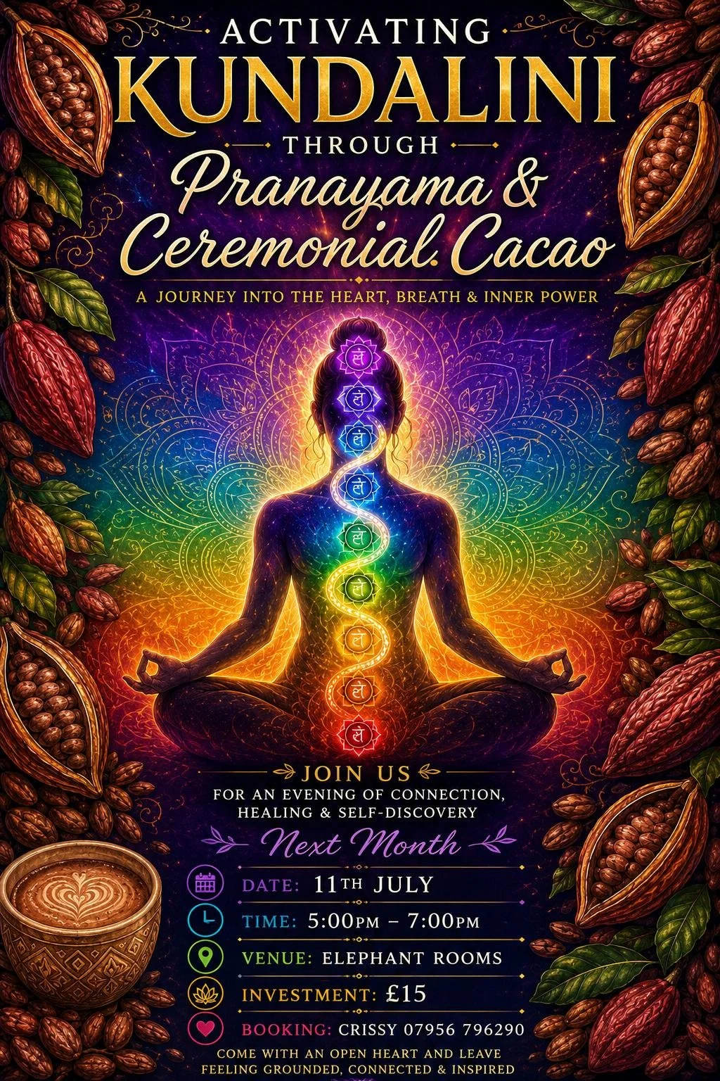 Activating Kundalini Through Pranayama &amp; Ceremonial Cacao