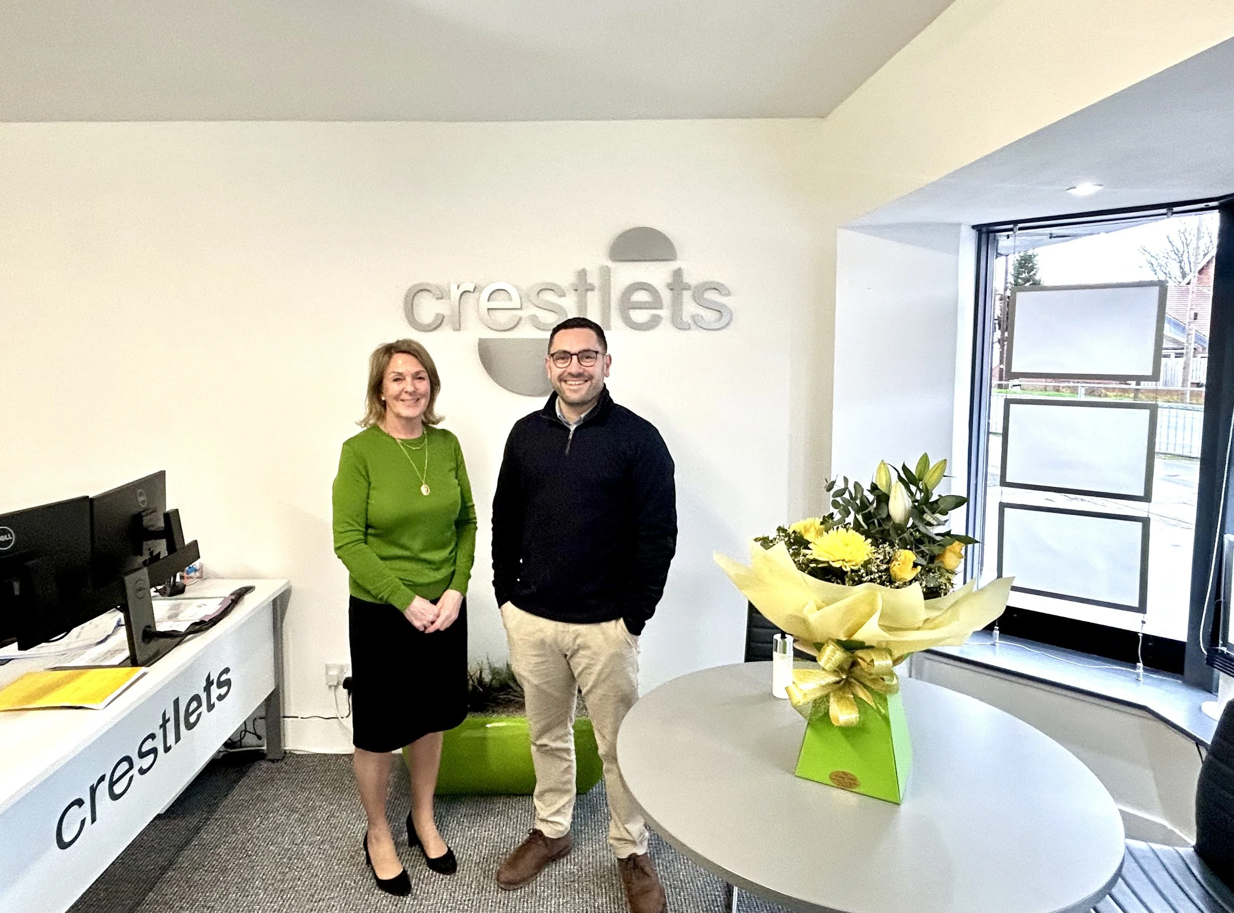 Seller, Lorraine, from Crest Lets with Jake Astill, Business Development and Client Manager at Ultralets, Jake Astill