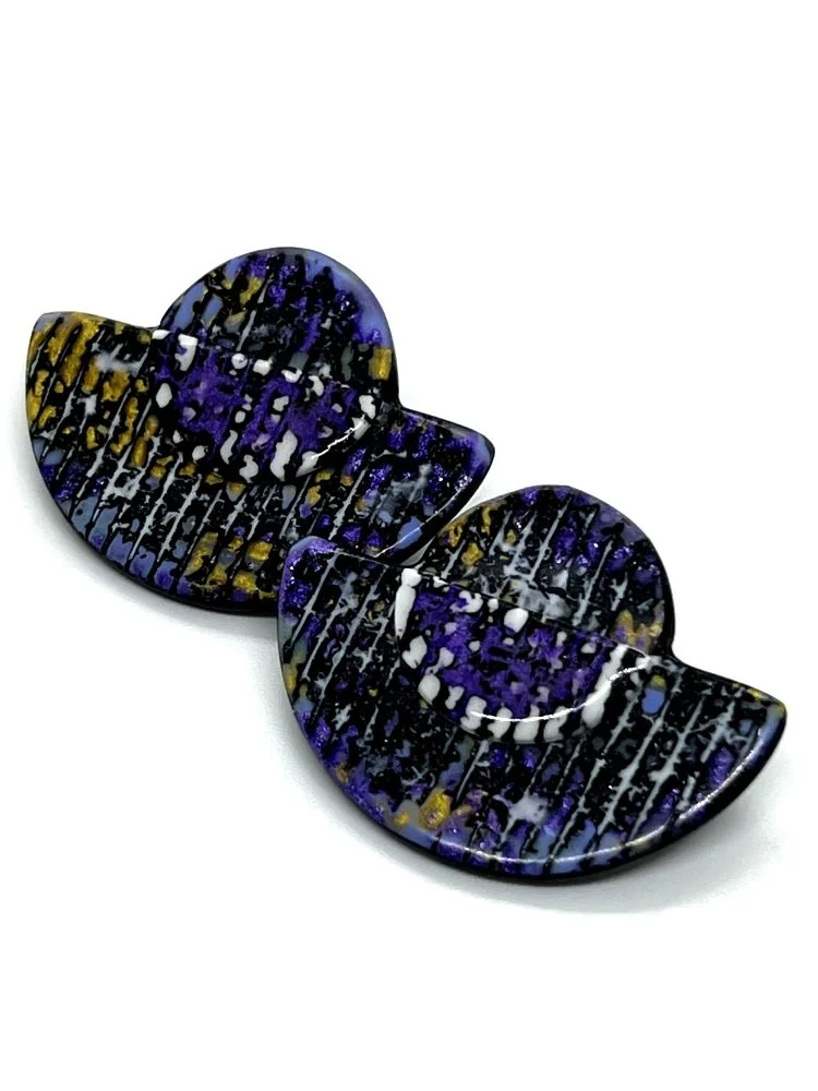 Boucles d'oreilles Violette