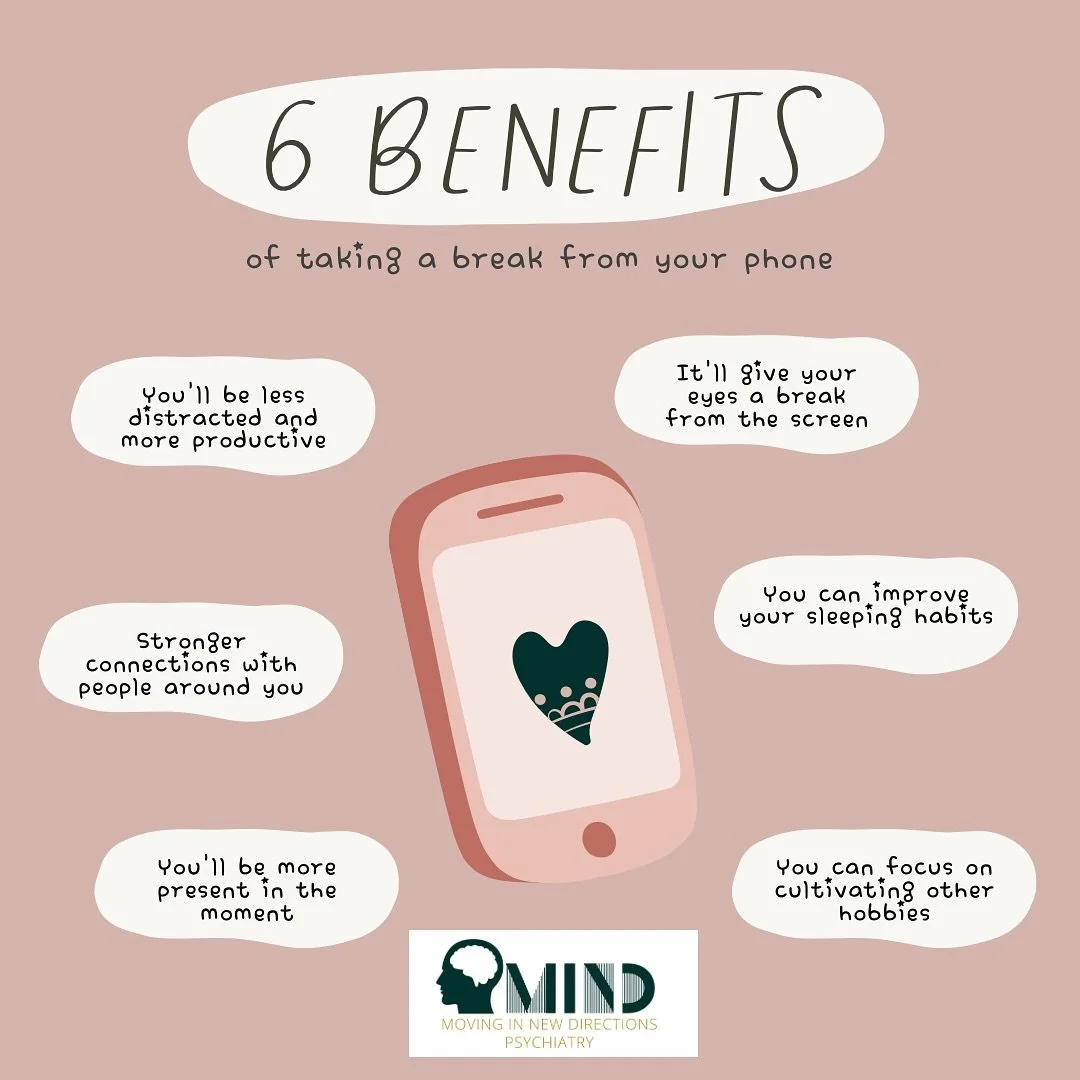 📵 Take a Break from Your Phone for Your Mental Health 🧠

In today&rsquo;s world, it&rsquo;s easy to feel glued to our screens, but did you know stepping away from your phone can actually improve your mental well-being? 

💡 Tip: Set boundaries with