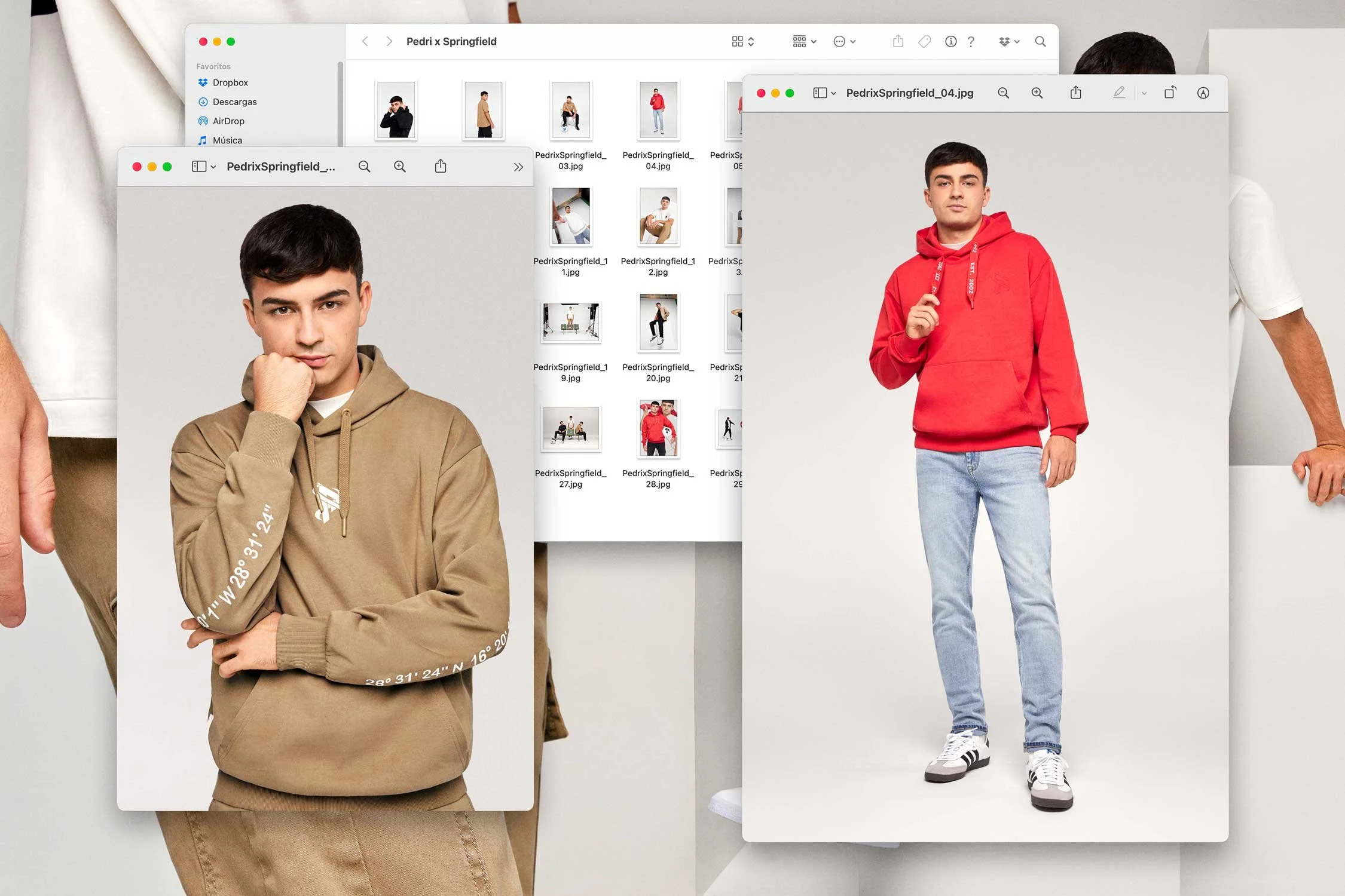 Pedri x Springfield Drop 02 campaign photography by Juanma Jmse