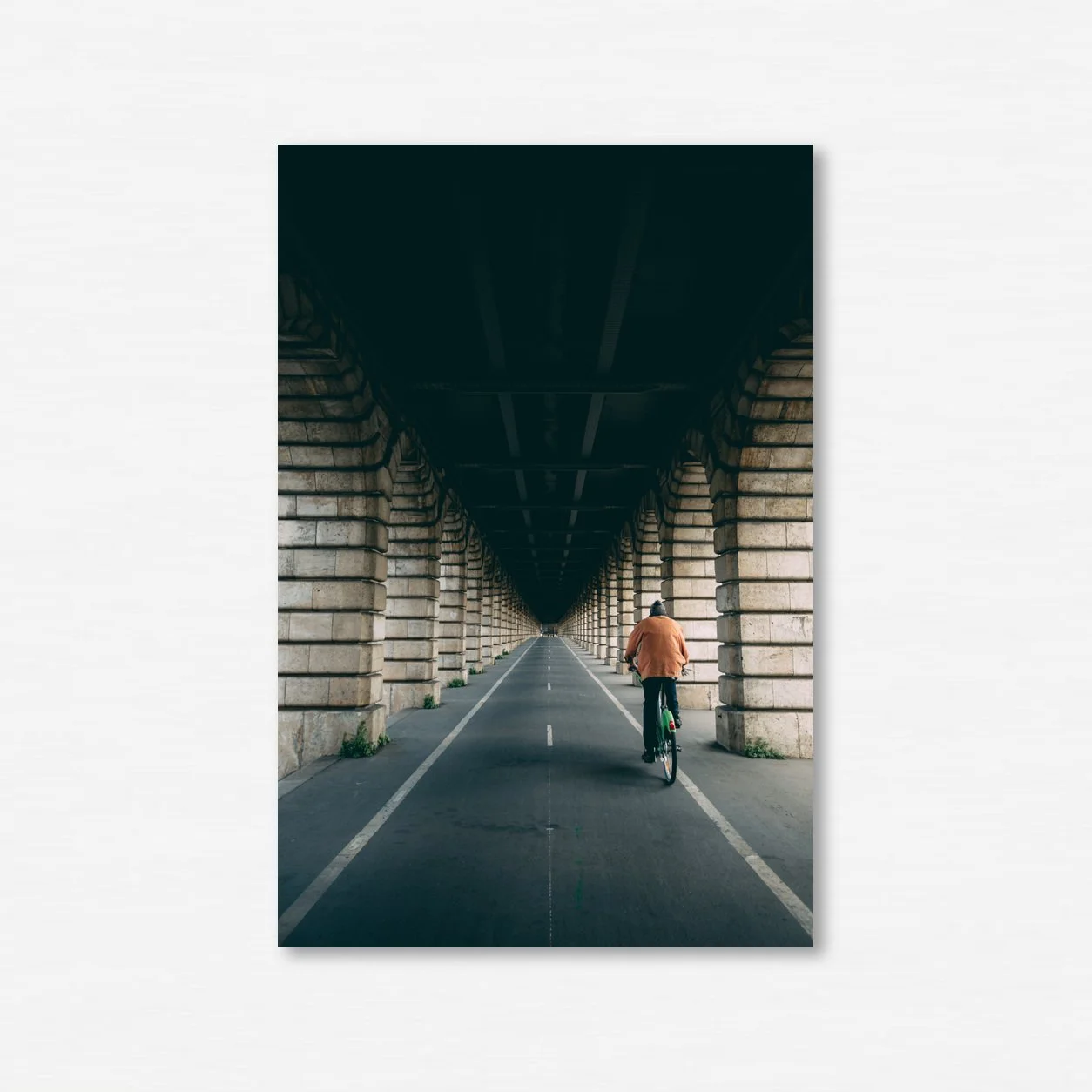 Under the Bridge, Paris 2018 — full Fine Art print mockup.
