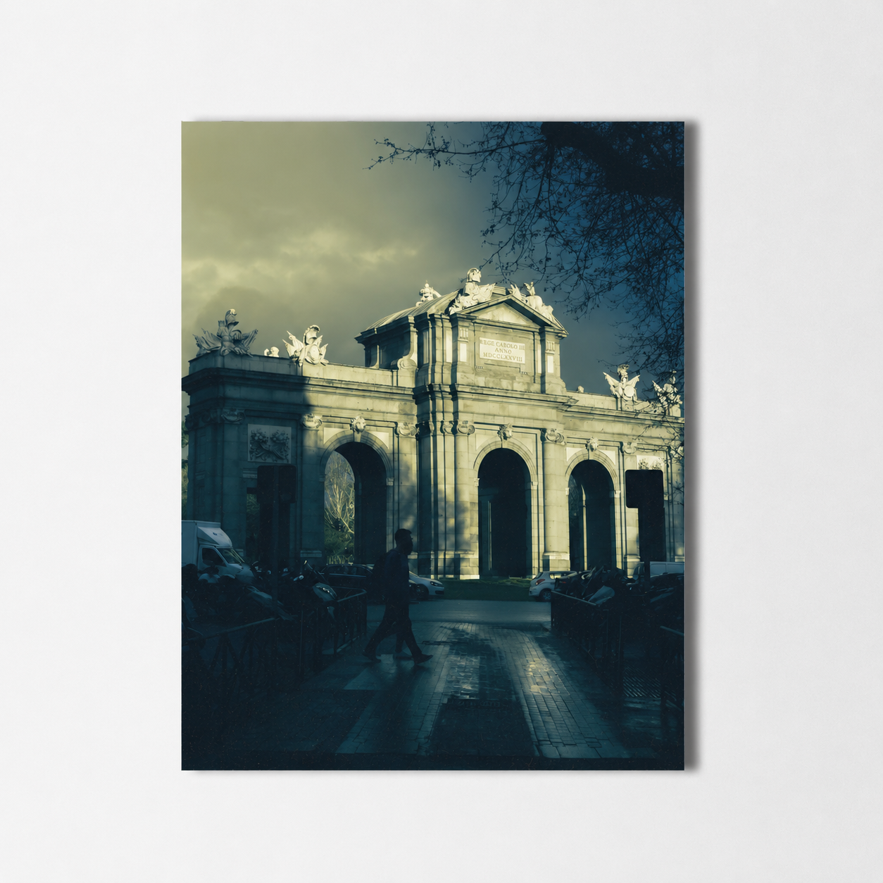 Puerta de Alcalá, Madrid — Fine Art photography print by Juanma Jmse on a light grey background.