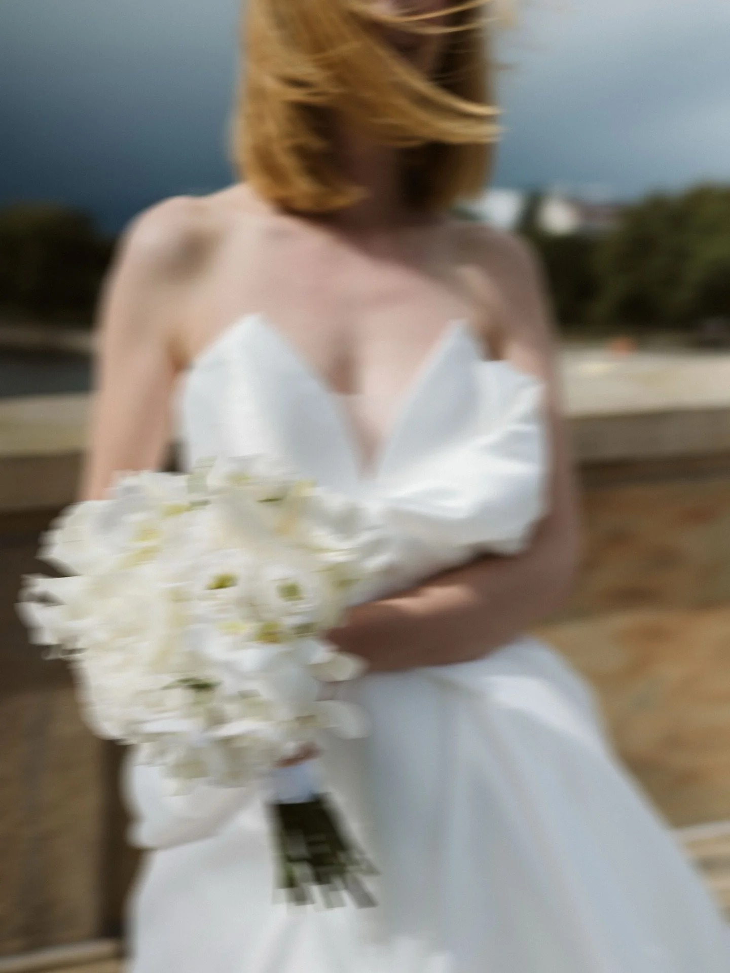 C + M on their wedding day.
Not only like lovers, but also like best friends.
The wind played a side character.
The weather forecast had promised rain, but the thick grey cloud in the first photo only approached us when we were already done. 
Thank y