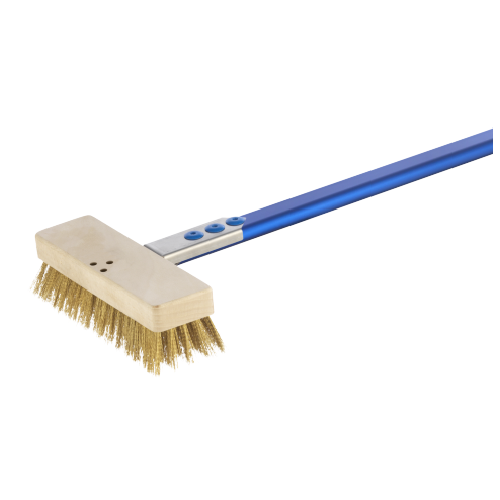 Electric ovens brush, low height head brass bristles