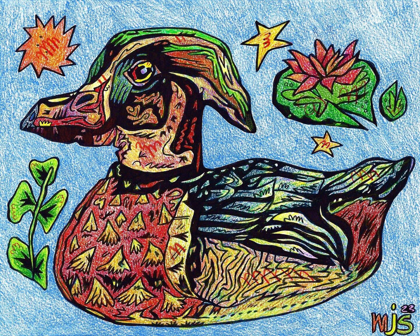 🎄&rsquo;23 / 1: 1977 Toy Workshop Duck 
-
-
-
#coloredpencil #characterdrawing #color #life #duck #art #artist #christmas #pond #artistsoninstagram #cartoon #portrait #illustration #illustrator #artwork #lineart #ink #inkdrawing #digitalart #newmedi