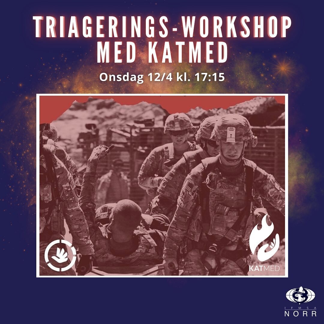 🔥Workshop: Introduktion till triagering med KatMed Norr

EN FAVORIT I REPRIS!
&Auml;r du ny n&auml;r det g&auml;ller triagering eller har du kanske deltagit vid v&aring;ra tidigare event? Oavsett &auml;r du varmt v&auml;lkommen till Sal A f&ouml;r e