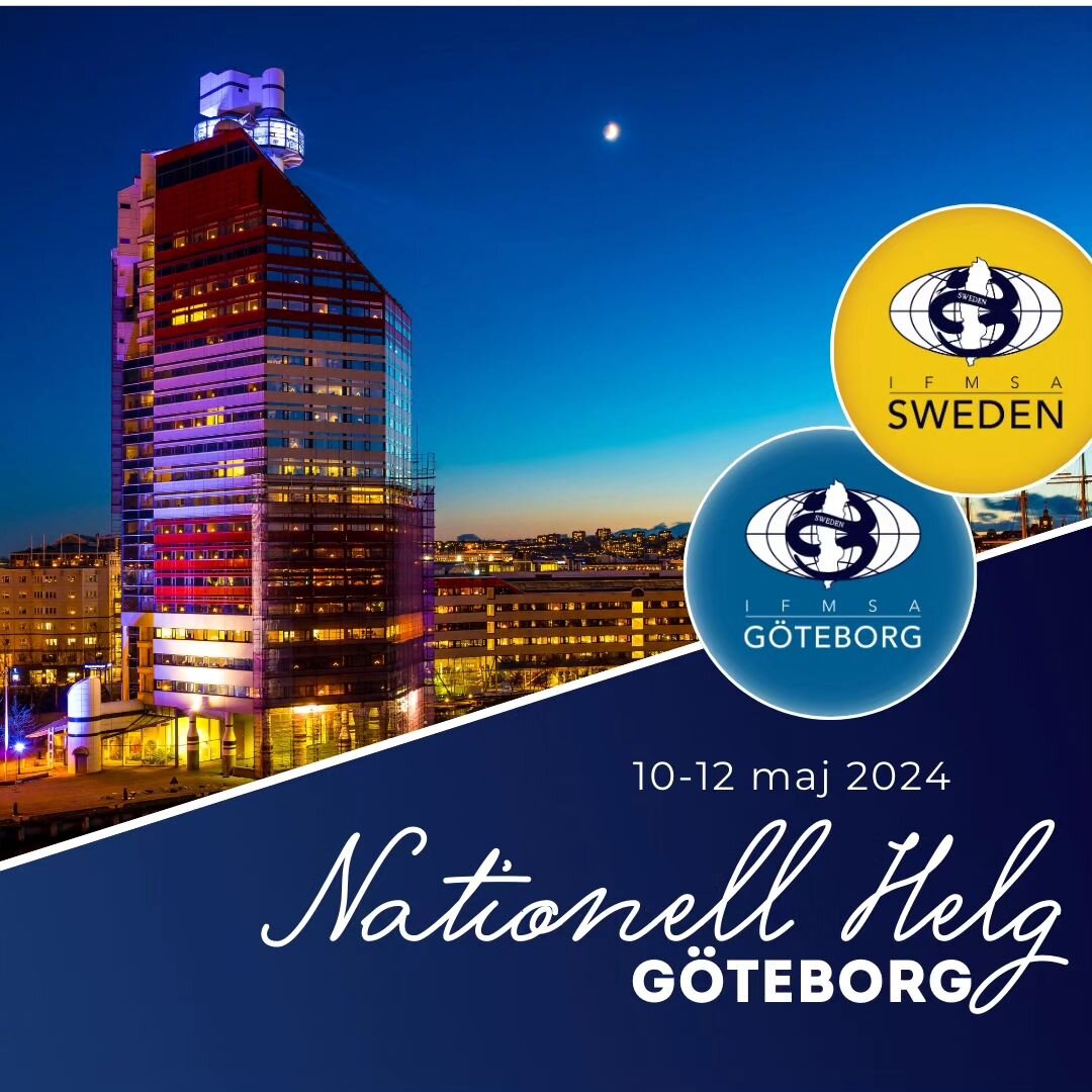 &Auml;NTLIGEN &auml;r det v&aring;r i luften, vilket ocks&aring; inneb&auml;r Nationell Helg med IFMSA. Denna g&aring;ng h&aring;lls NH i G&ouml;teborg den 10-12 maj🌸

Temat f&ouml;r helgen &auml;r &quot;Tabuer inom v&aring;rden&quot;🩺
Ut&ouml;ver 