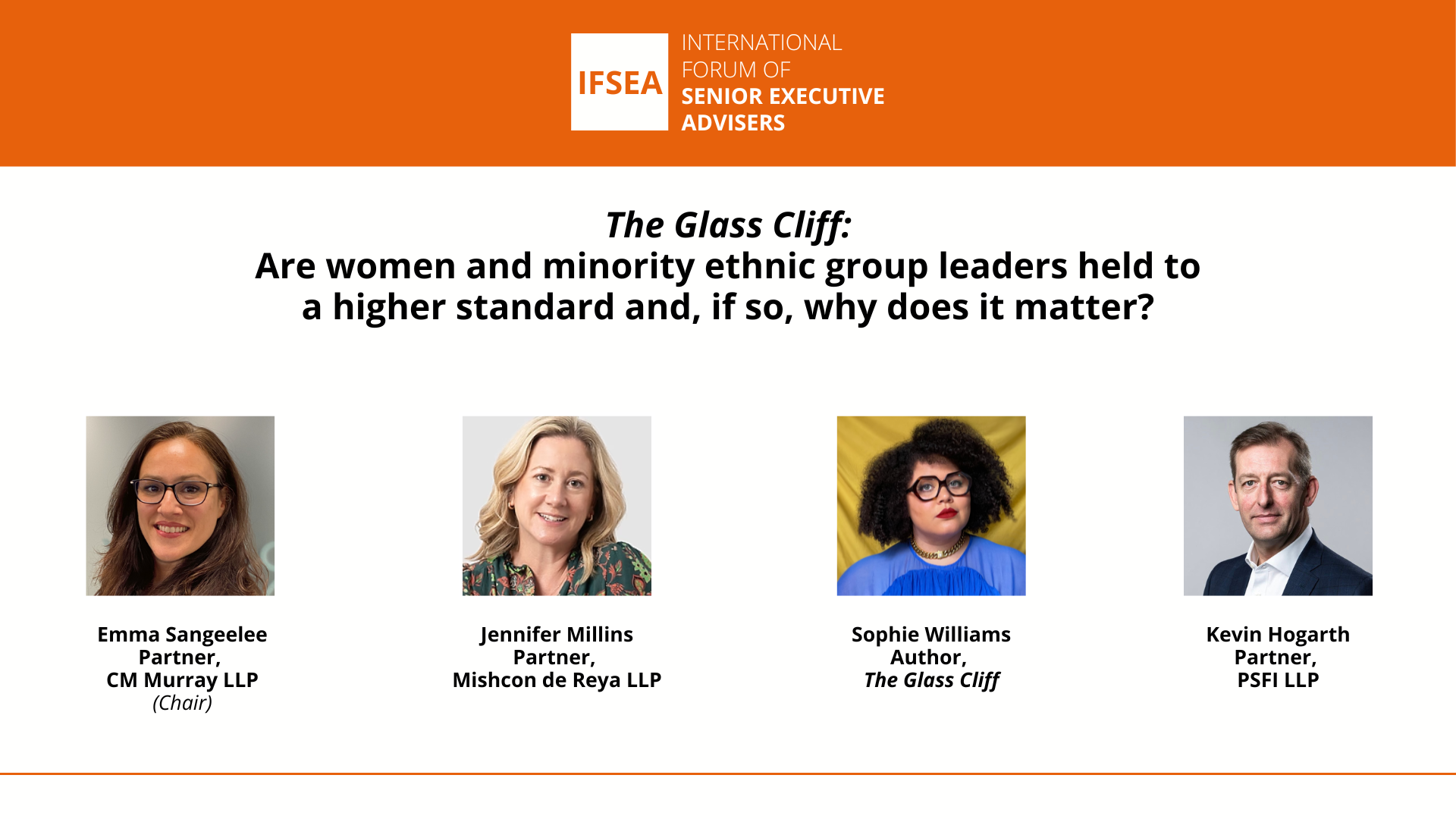 The Glass Cliff Podcast: Are Women and Minority Ethnic Group Leaders Held to a Higher Standard and, if so, Why Does it Matter?