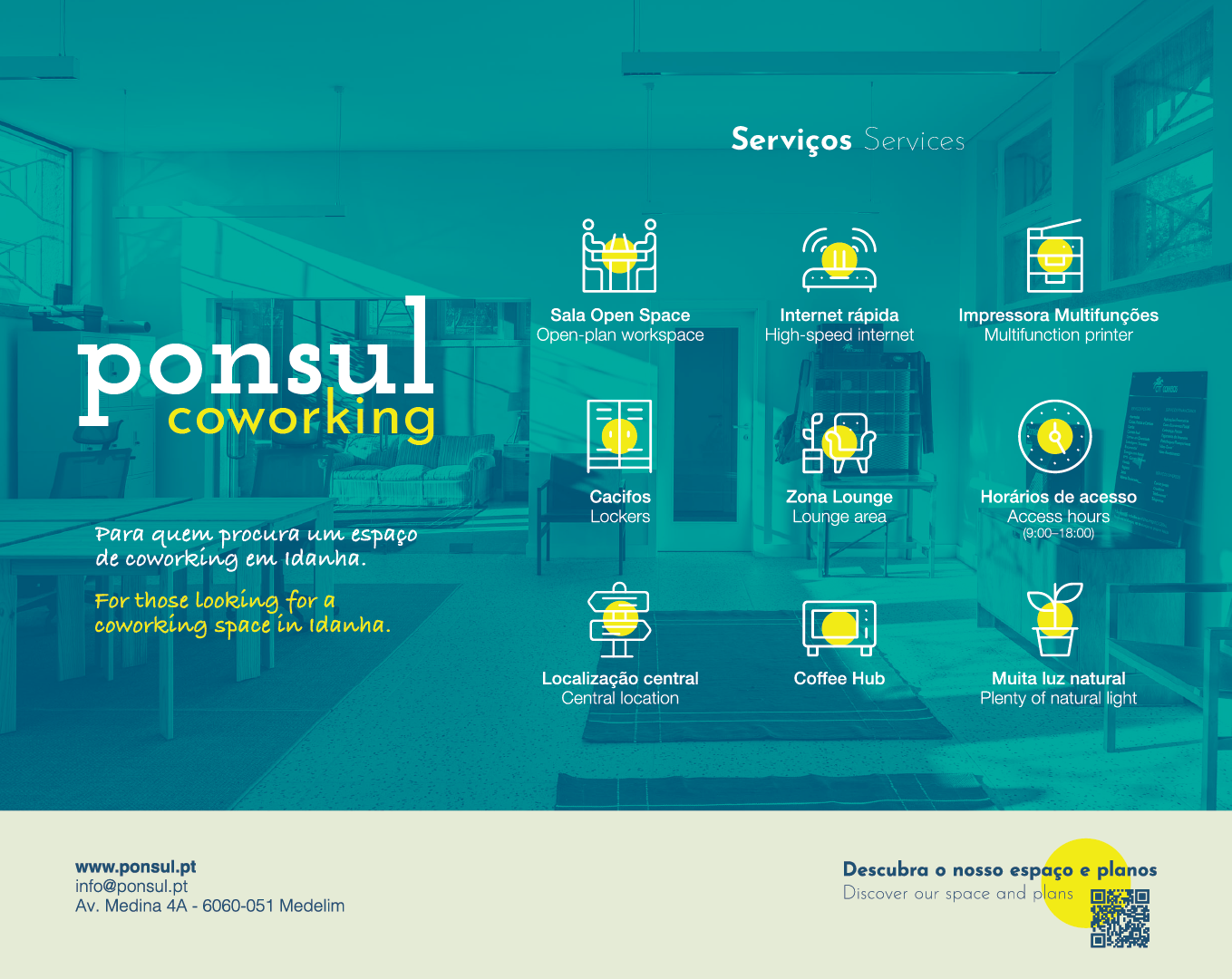 Ponsul Coworking abre em Medelim e aposta no trabalho remoto no interior