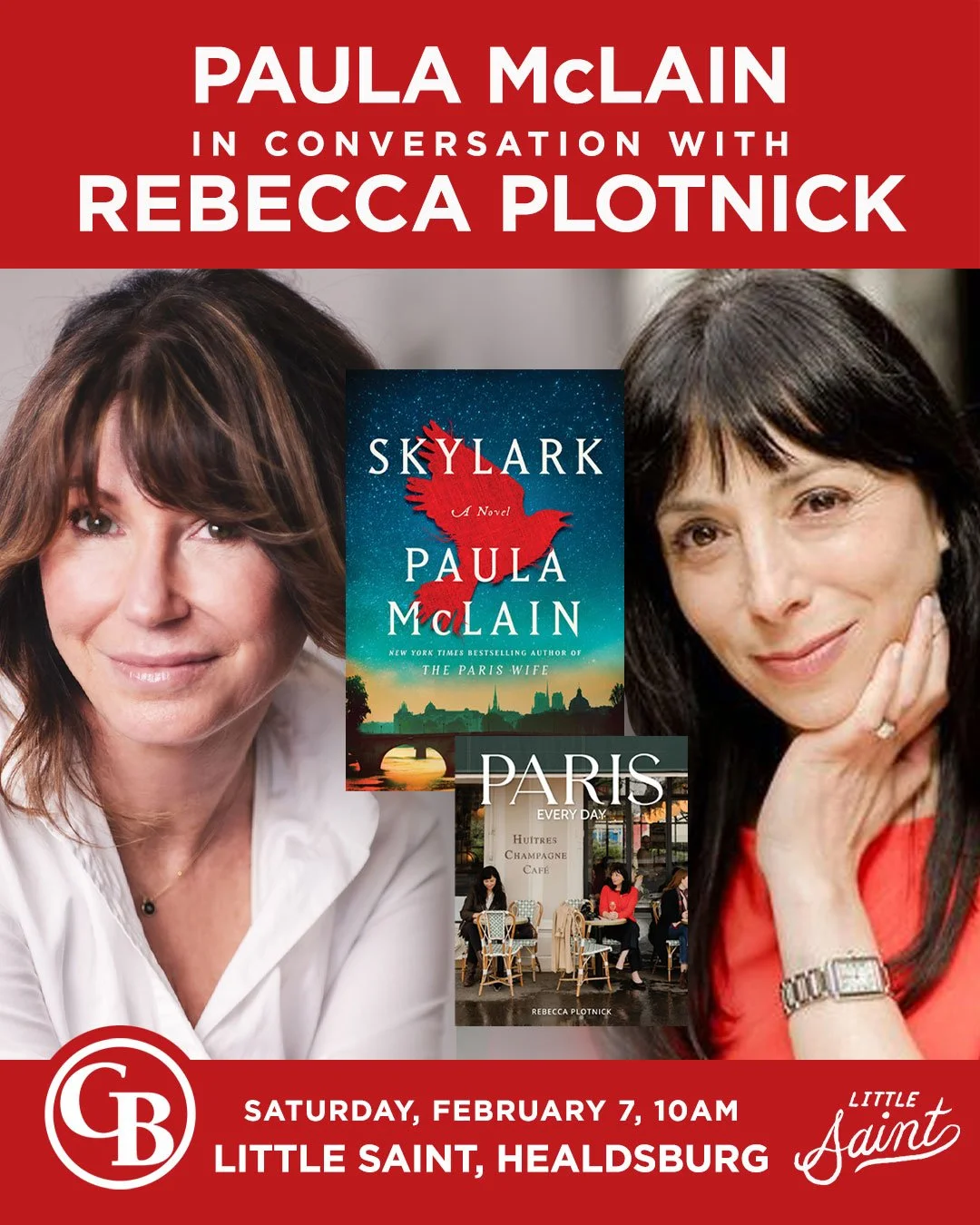 Author reading And Conversation | PAULA MCLAIN + REBECCA PLOTNICK