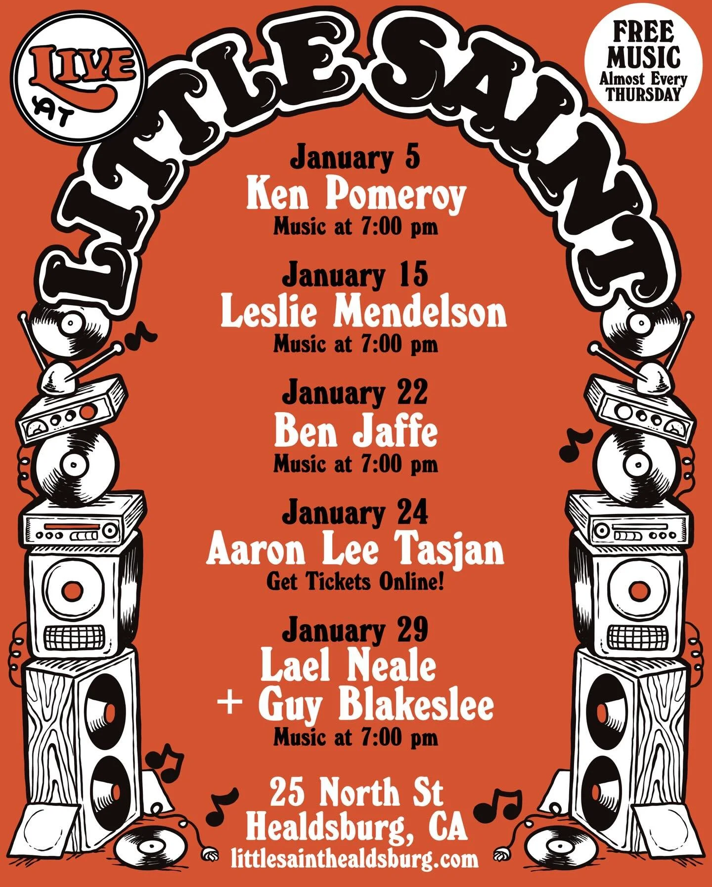 January is the month of new beginnings, and a few surprises. Usually it&rsquo;s Free Music Thursdays, but this month we&rsquo;ve added a Monday to shake up the post-holiday slump.👇Take a look!

Mon, Jan 5 | FREE &mdash; @kenpomeroymusic | Native Ame