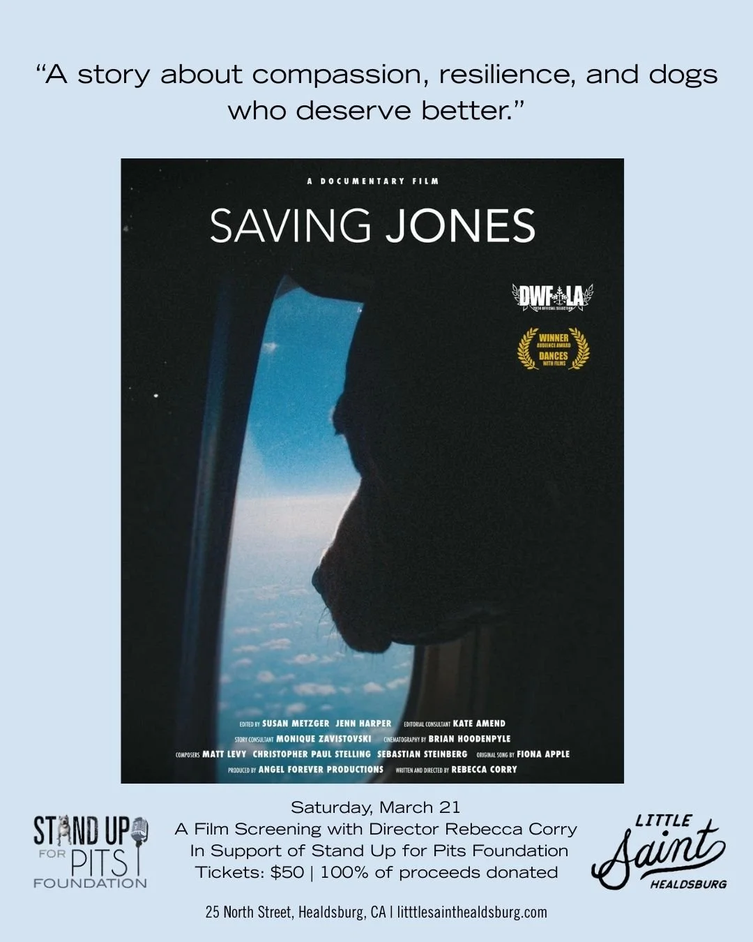 Saving jones: A Film Screening with Director Rebecca Corry