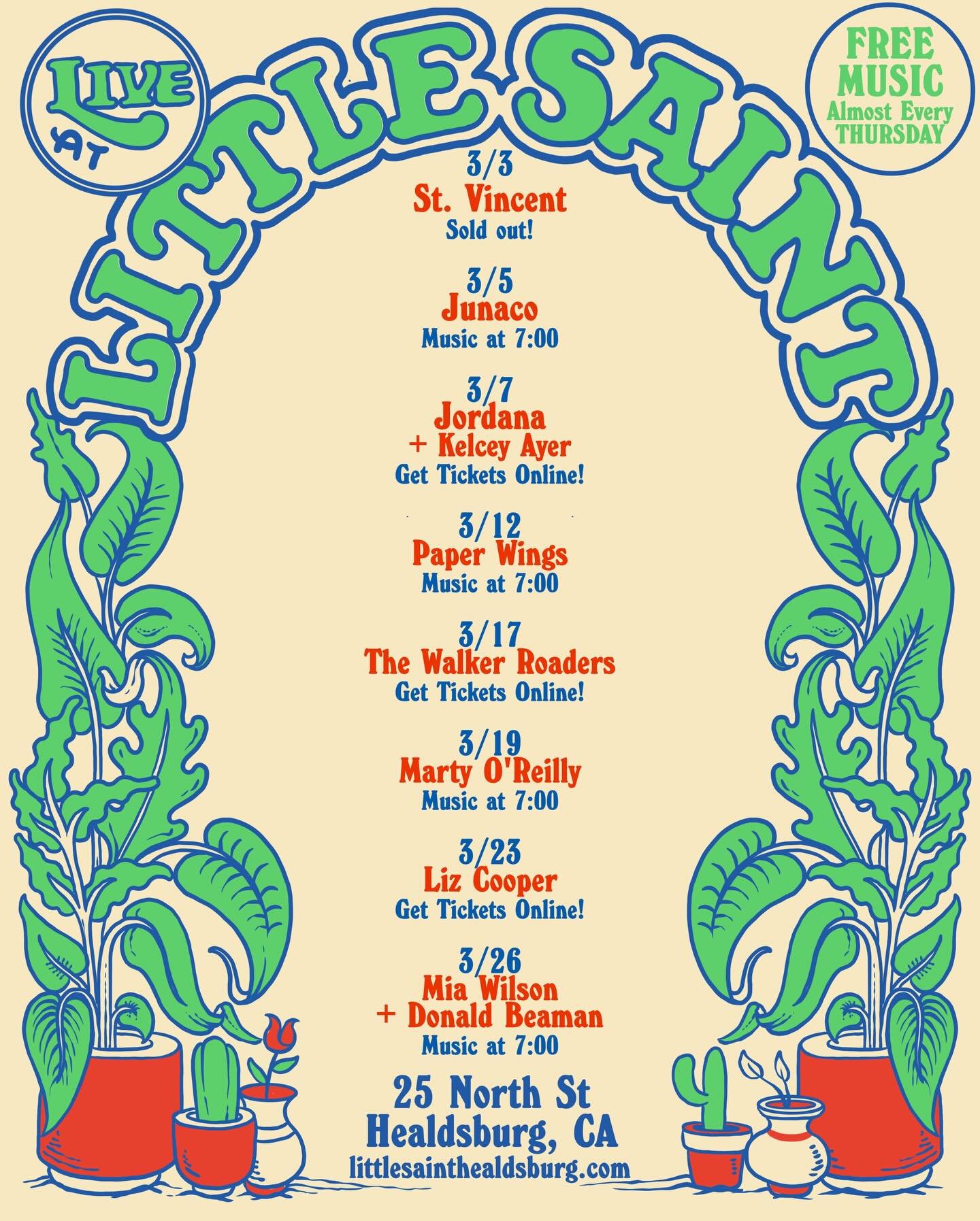 Every month is Women&rsquo;s Month in our eyes &mdash; but in March, we turn the volume up.

This lineup is led by women-fronted powerhouses, kicking off with St. Vincent, ranked #26 on Rolling Stone&rsquo;s Greatest Guitarists of All Time. From Jord