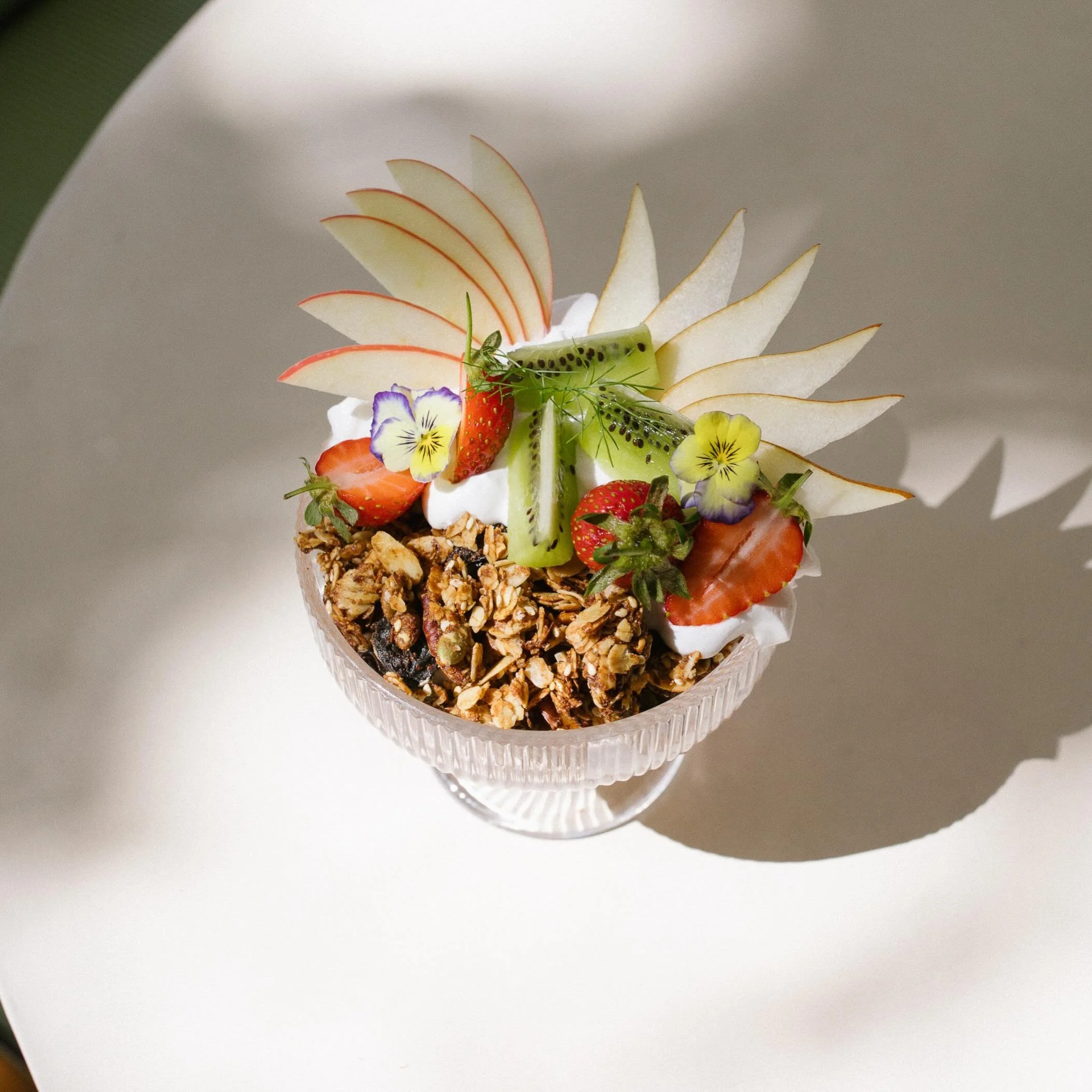 The perfect parfait👌 Nutty maple-oat granola &bull; Whipped Cultured Coconut Yogurt &bull; Seasonal Fresh Fruit
