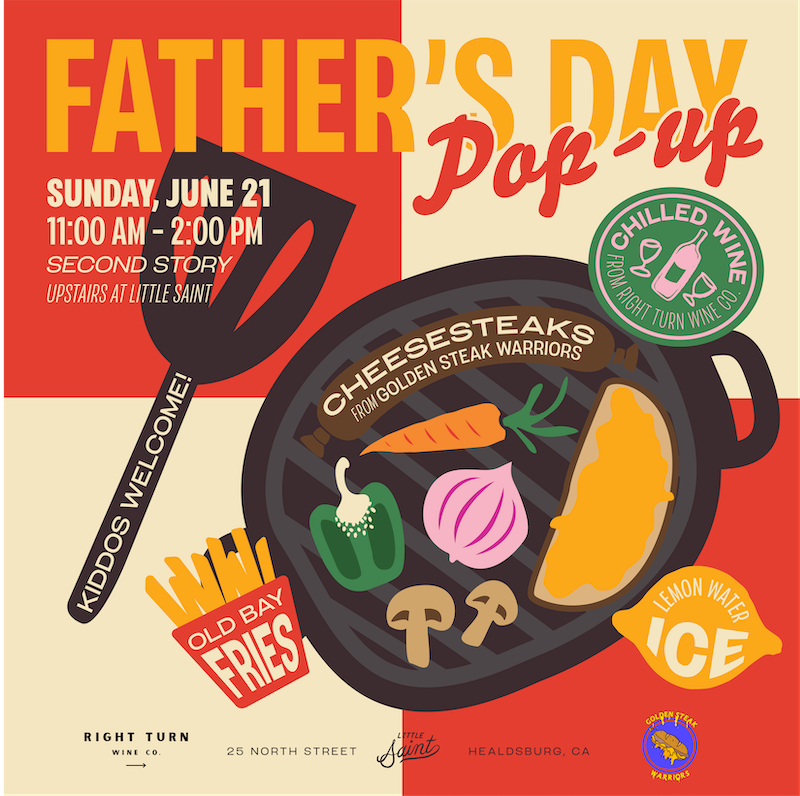 Father’s Day Cheesesteaks + Chilled Wine