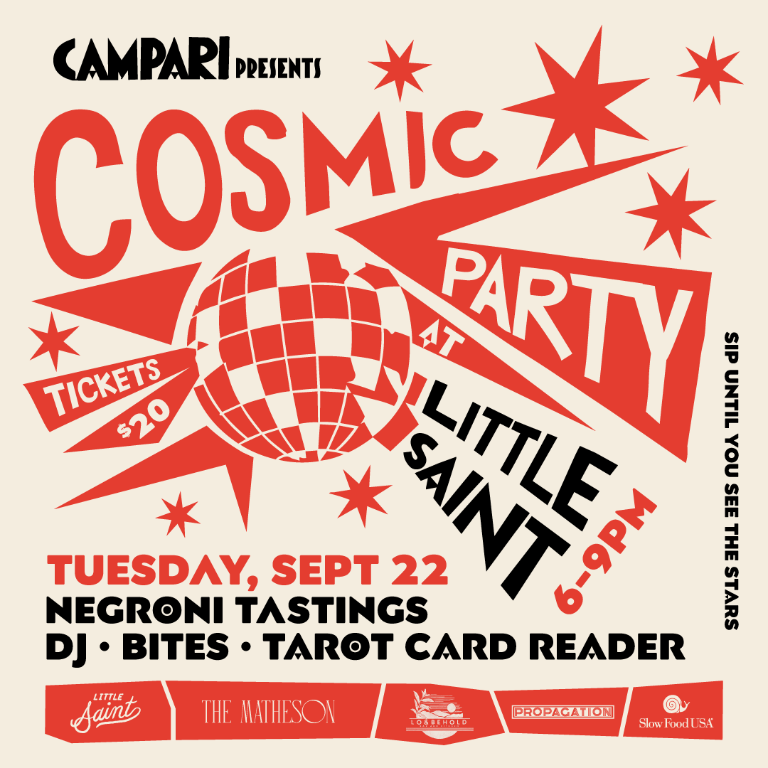 Negroni Week at Little Saint: A Cosmic Campari Party