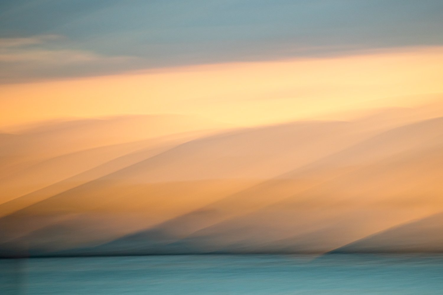 Sunset over mountains