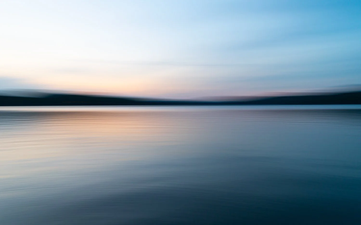 ICM image over lake at sundown