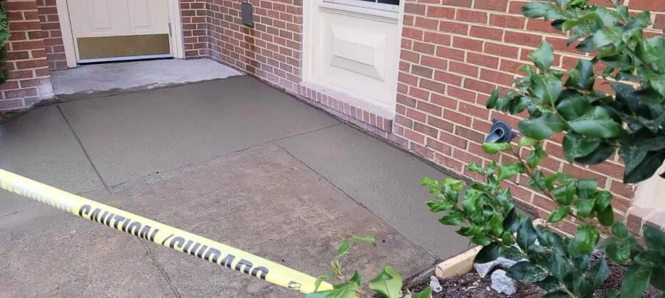 concrete pad