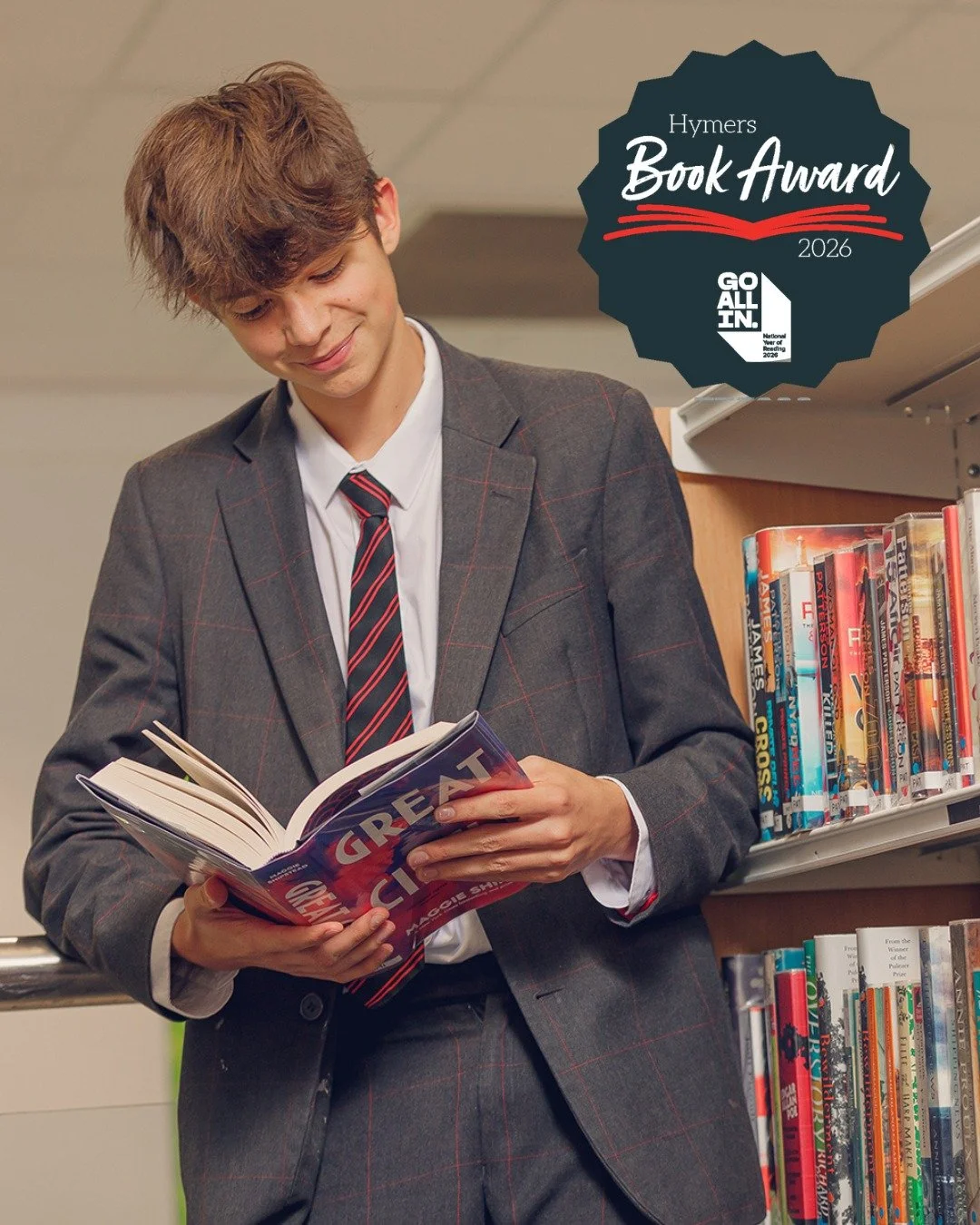 As part of our celebrations for the National Year of Reading we're excited to announce that nominations are now open for the Hymers Book Award! 

Students are invited to submit nominations for books they've read in the past year that they feel deserv