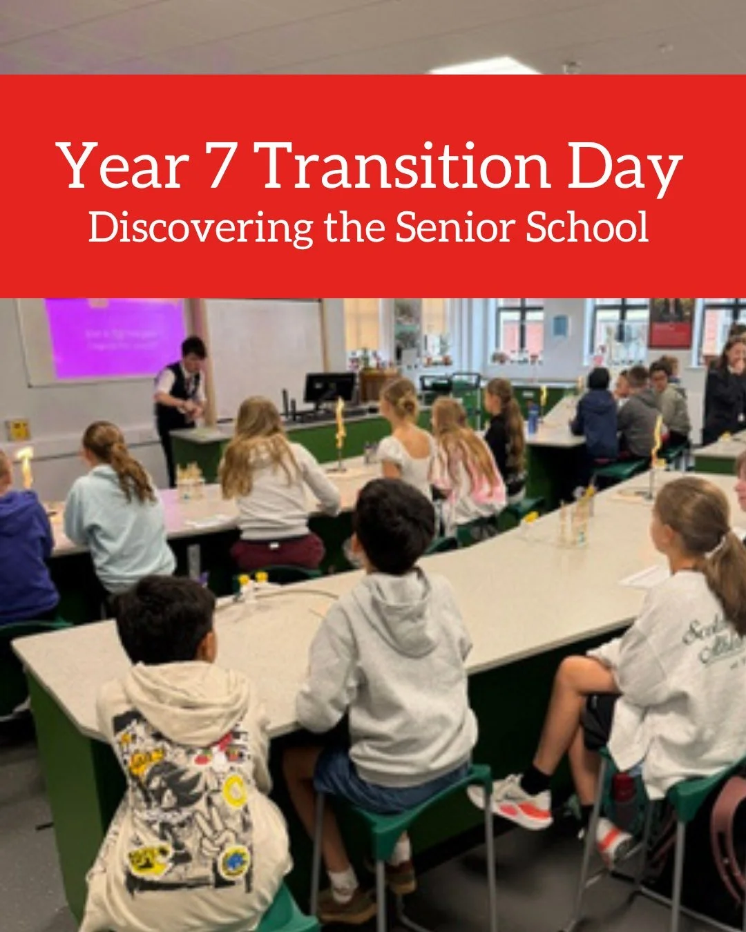 Children joining the school in September for Year 7 enjoyed a great day in the Senior School this week. 

After a brilliant day before half term starting to get to know one another, the children were back together to have a taste of what life will be