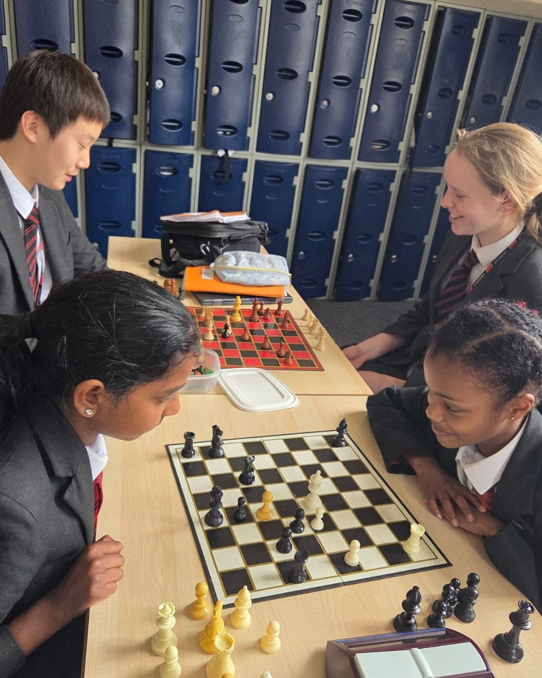 ♟️Children in Year 6 visited Chess Club this week to experience a Senior School co-curricular activity. 

Timothy, Alvin. Hannah, Naiva, Reese and Maxim had lots of fun challenging members of the Club to a game and getting some tips and strategy advi