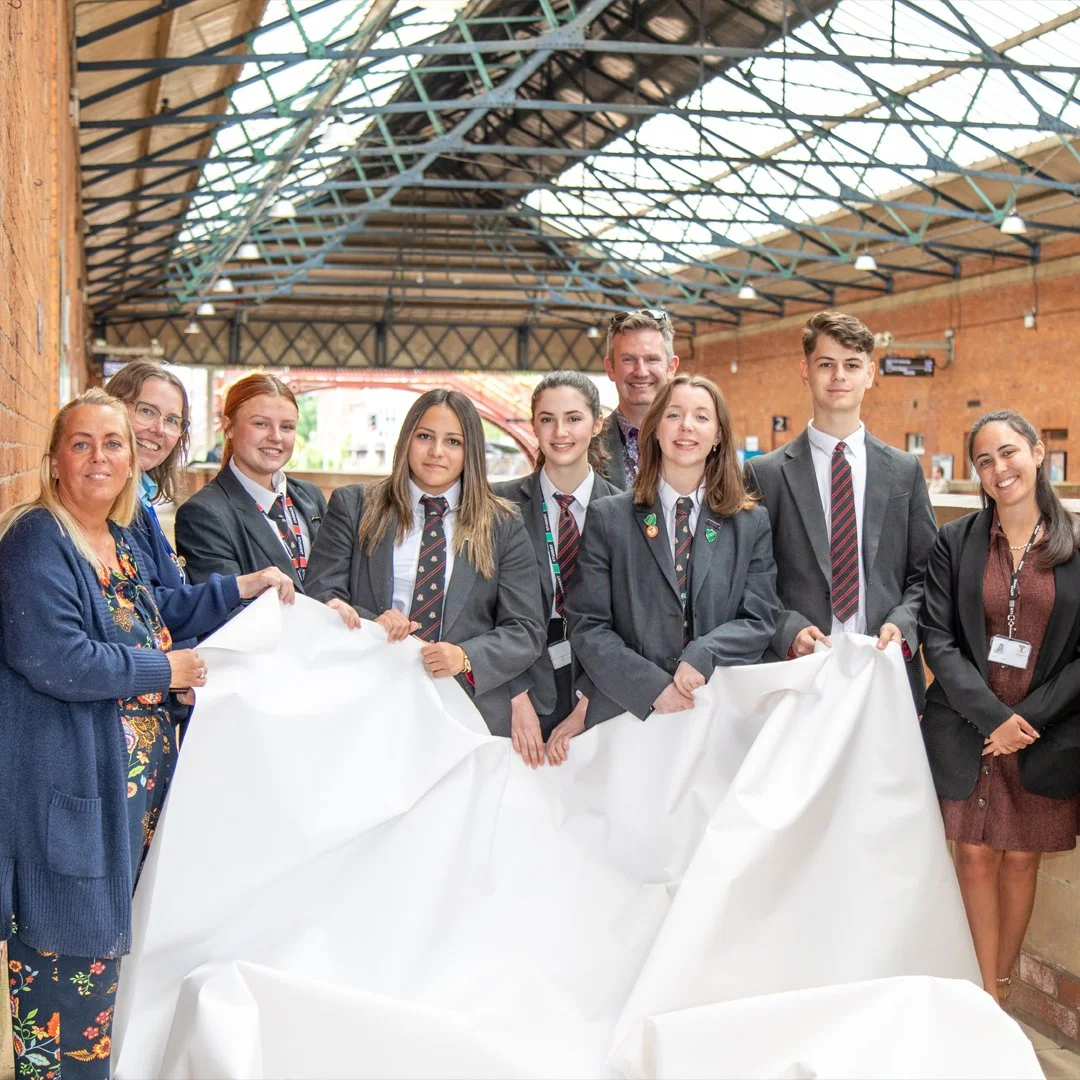 Sixth Form art students draw on creative skills to bring Beverley Station to life