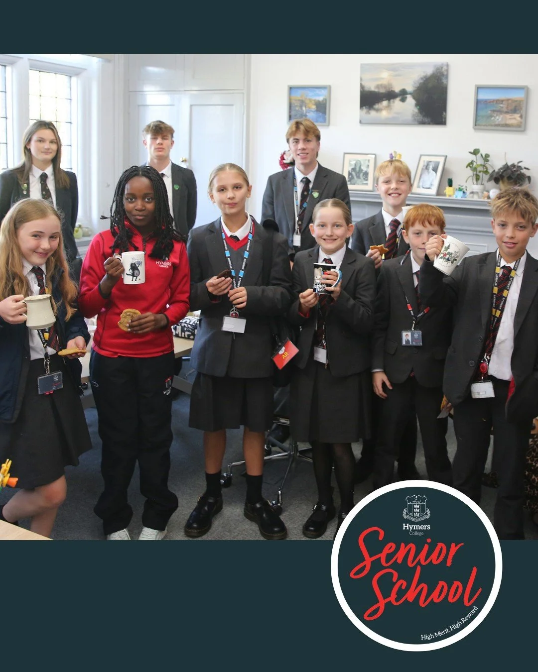 Year 7 are settling into life at Hymers College brilliantly!

As part of our induction programme, a group of Year 7 students recently joined pastoral staff and Sixth Form mentors for hot chocolate and a chat. The informal discussion gave pupils the o
