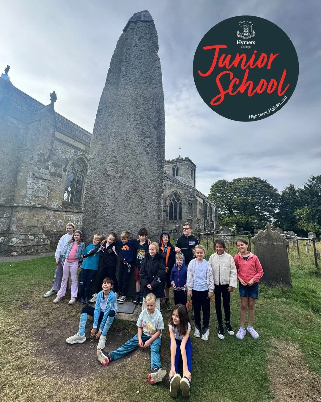 A group of Year 3 pupils stepped back in time with a fascinating visit to the Rudston Monolith, bringing their Stone Age studies to life!

Standing nearly 8 metres tall and weighing around 40 tonnes, the monolith sparked plenty of curiosity as pupils