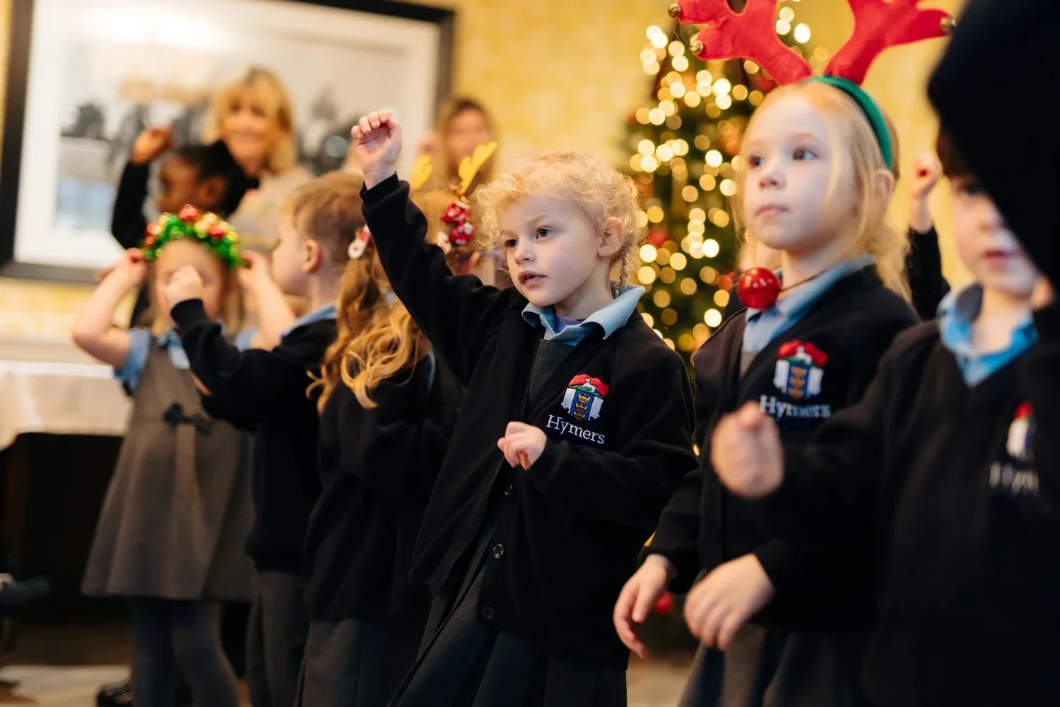 Infant School pupil painting