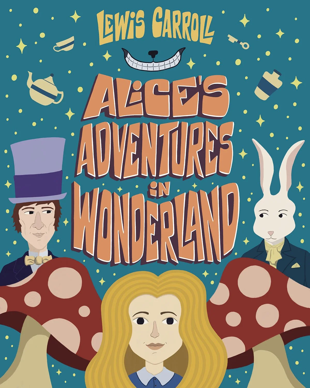Book Cover Illustration for Alice's Adventures In Wonderland by Branden Sherman.jpg