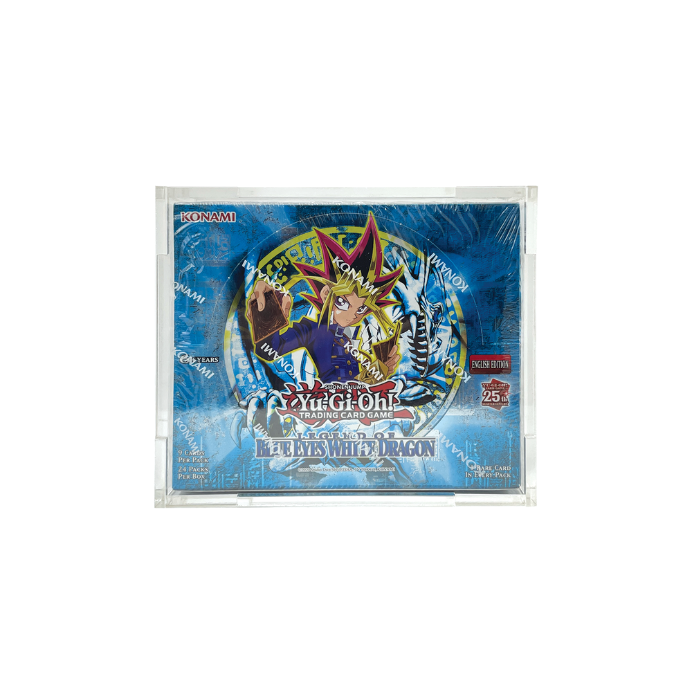 Acrylic Display Case for Yu-Gi-Oh! TCG Booster Box 24 Pack (5-9 Card Packs)   Luna Fabrication