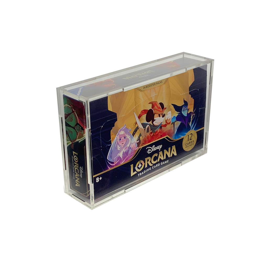 lorcana booster box display Premium Acrylic Display Case Compatible with Disney Lorcana Booster Bo –  Phantom Card Shop main image 0