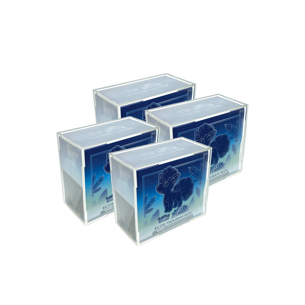 Bulk Pack Acrylic Display Case for Elite Trainer Box( 4 Pack) Luna Fabrication Bulk Pack Acrylic Display Case for Elite Trainer Box( 4 Pack) Luna Fabrication