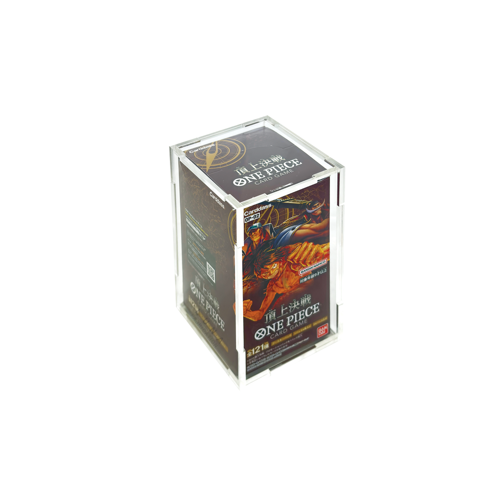 acrylic case for one piece booster box Amazon.com: Deluxe Acrylic Case Compatible with English One Piece OP-04 and  Newer Booster Boxes | Magnetic Easy Top Loading main image 1