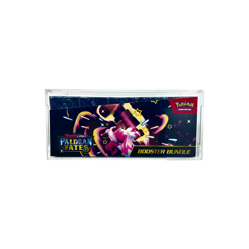 Acrylic Display Case for Pokemon Booster Bundle (Retail Case)  Luna  Fabrication
