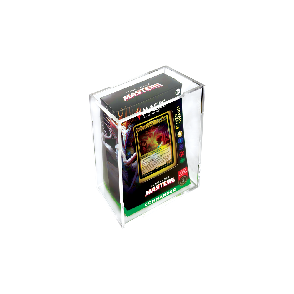 magic the gathering card display case Acrylic Display Case for MTG Commander Masters Pre-con — Luna Fabrication