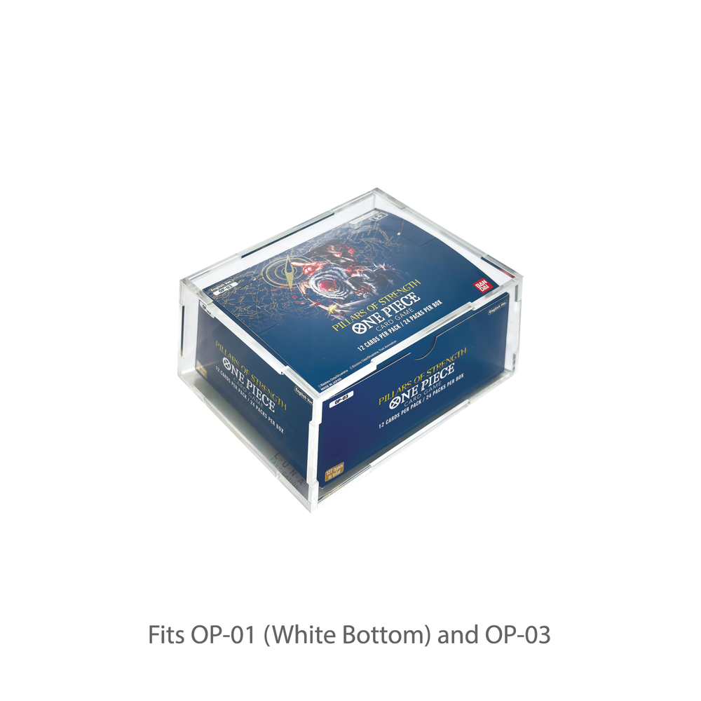 acrylic case for one piece booster box Acrylic Case suitable for One Piece Display Booster Box Japanese main image 1