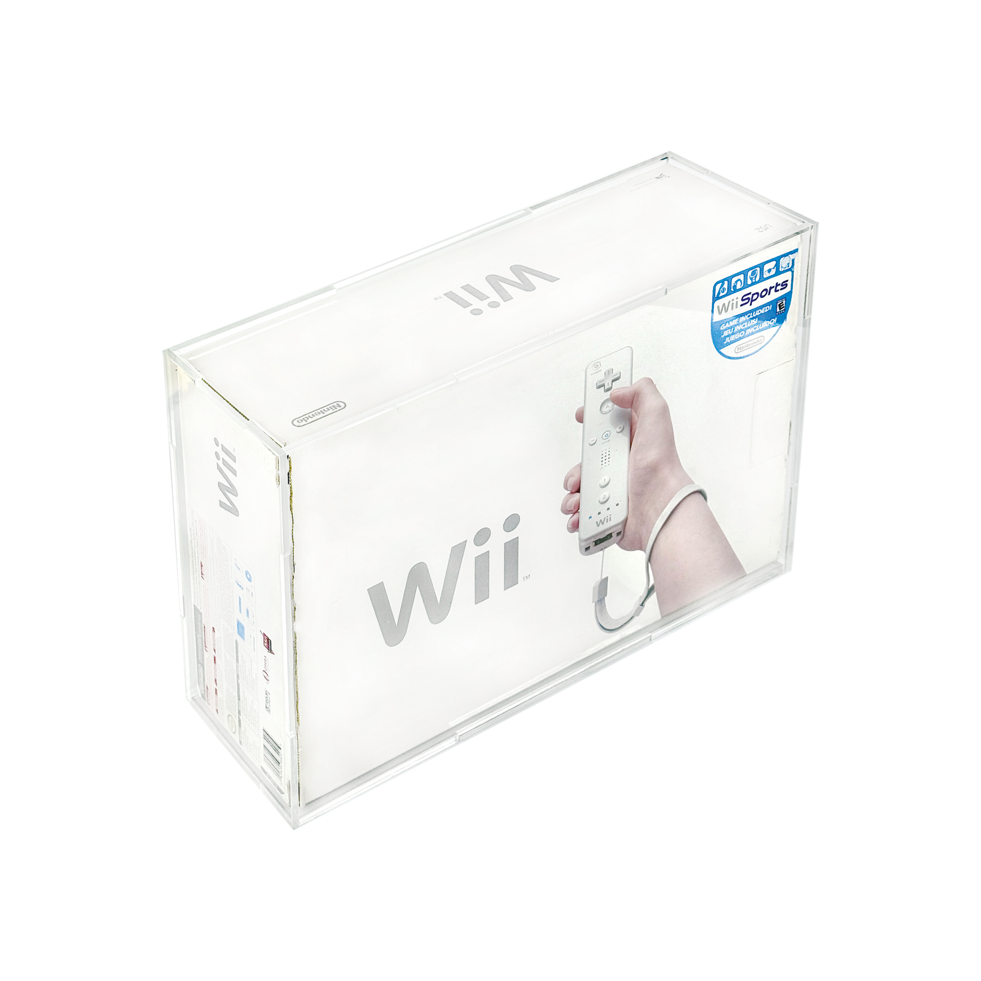 Acrylic Display Case for Nintendo Wii Console Sports Edition Box