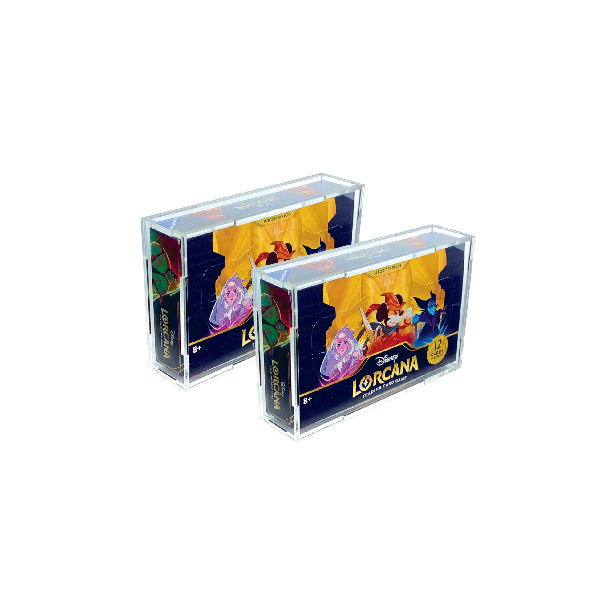 Acrylic Display Case for Disney Lorcana Booster Box (2 Pack)