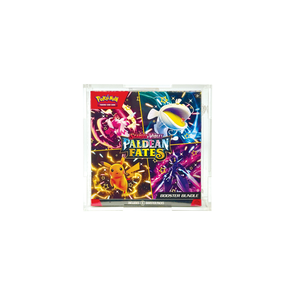 Acrylic Display Case for Pokemon Paldean Fates Large Booster Bundle  Luna  Fabrication