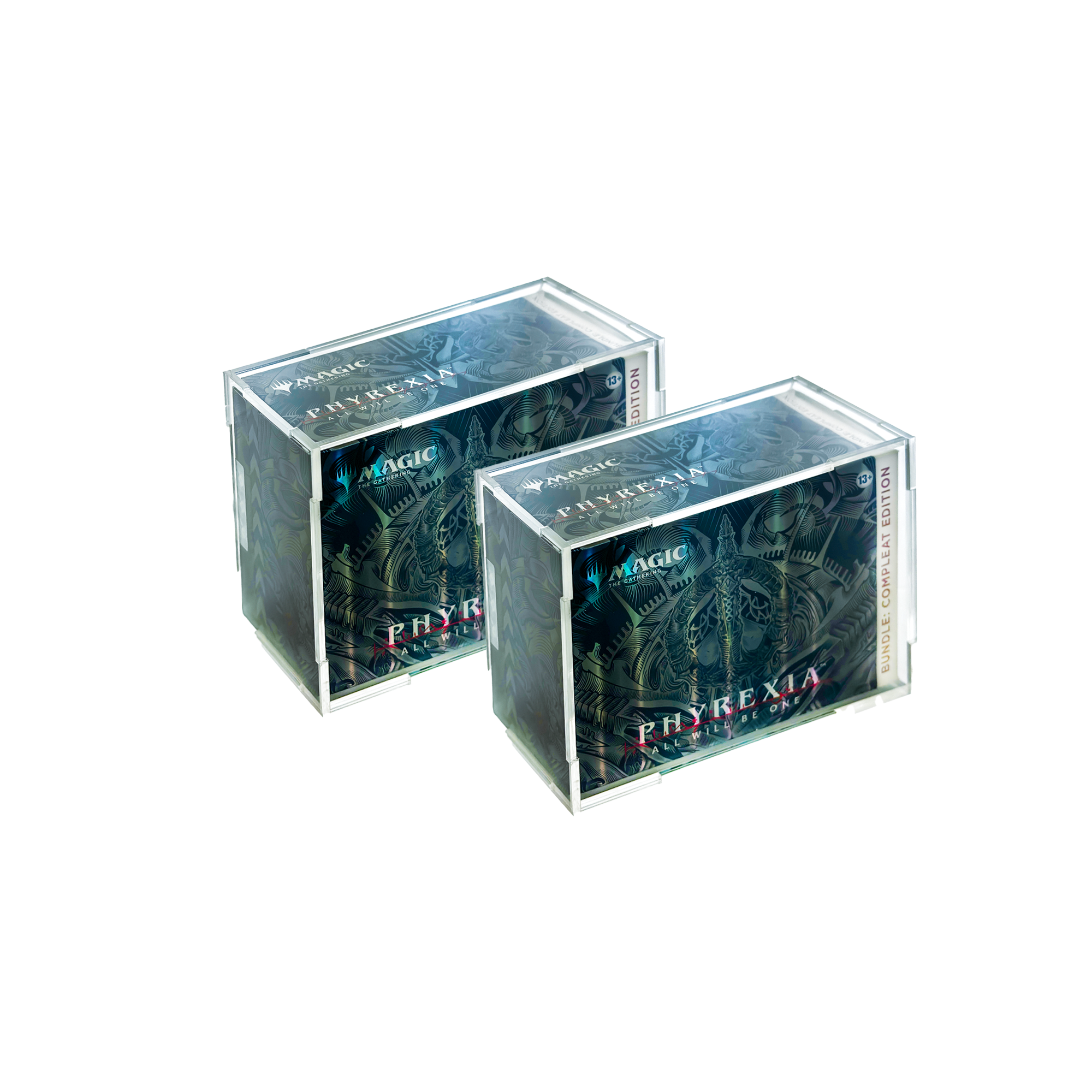 Acrylic Display Case for Magic The Gathering Bundle Box (2  Pack)
