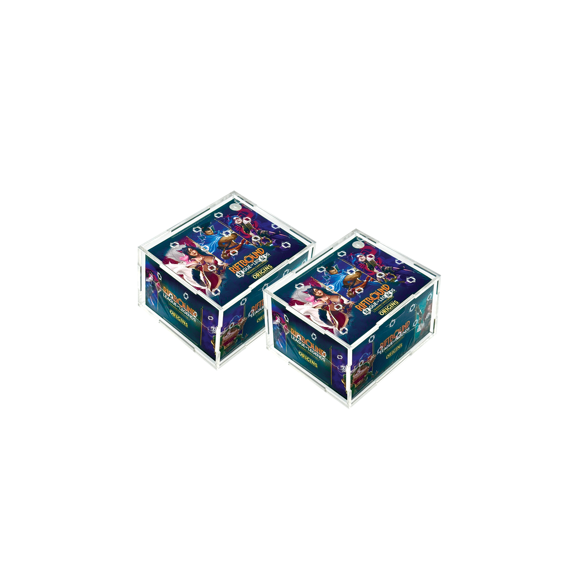 Acrylic Display Case for Riftbound League of Legends Booster Box (2 Pack)