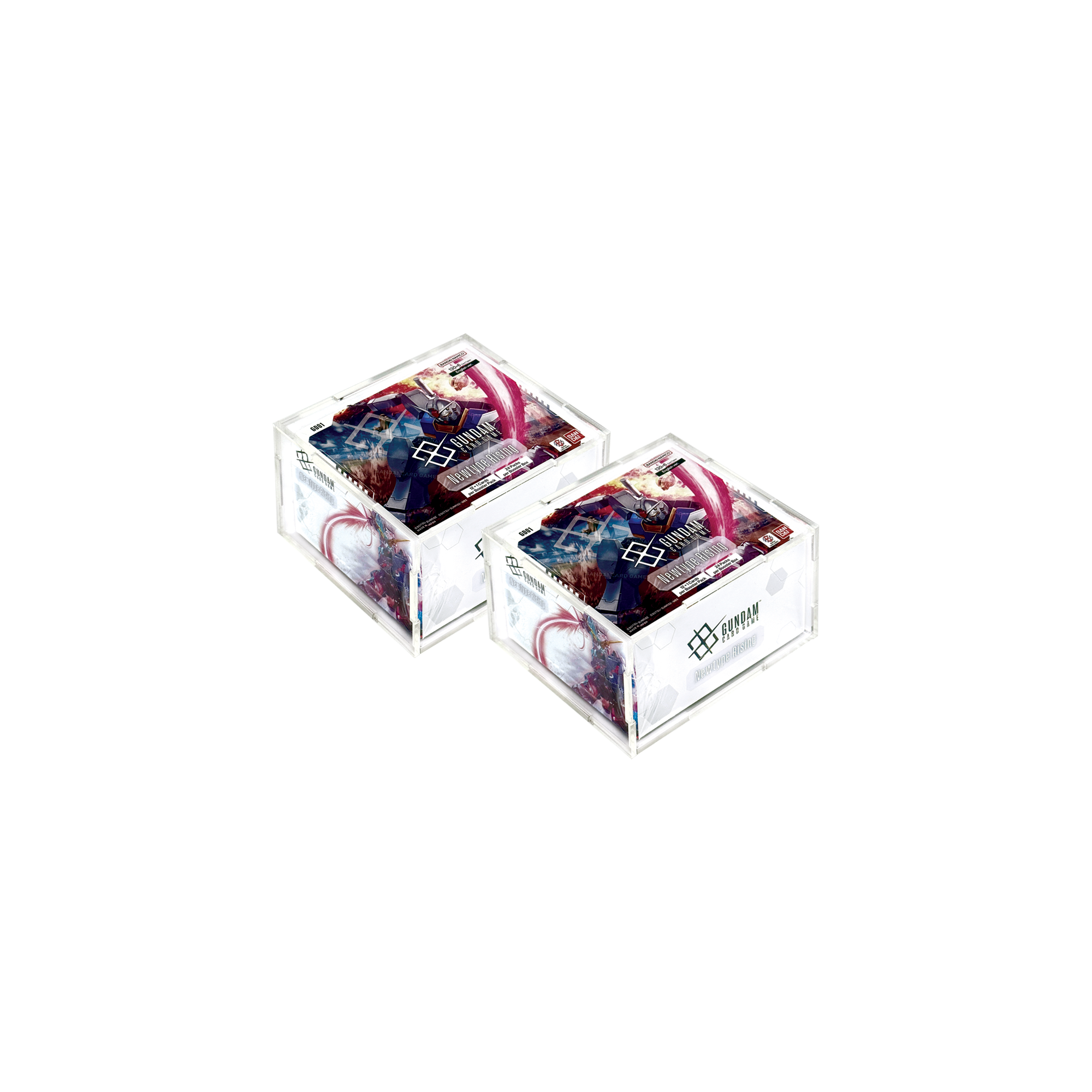 Acrylic Display Case for Gundam Booster Box (2 Pack)