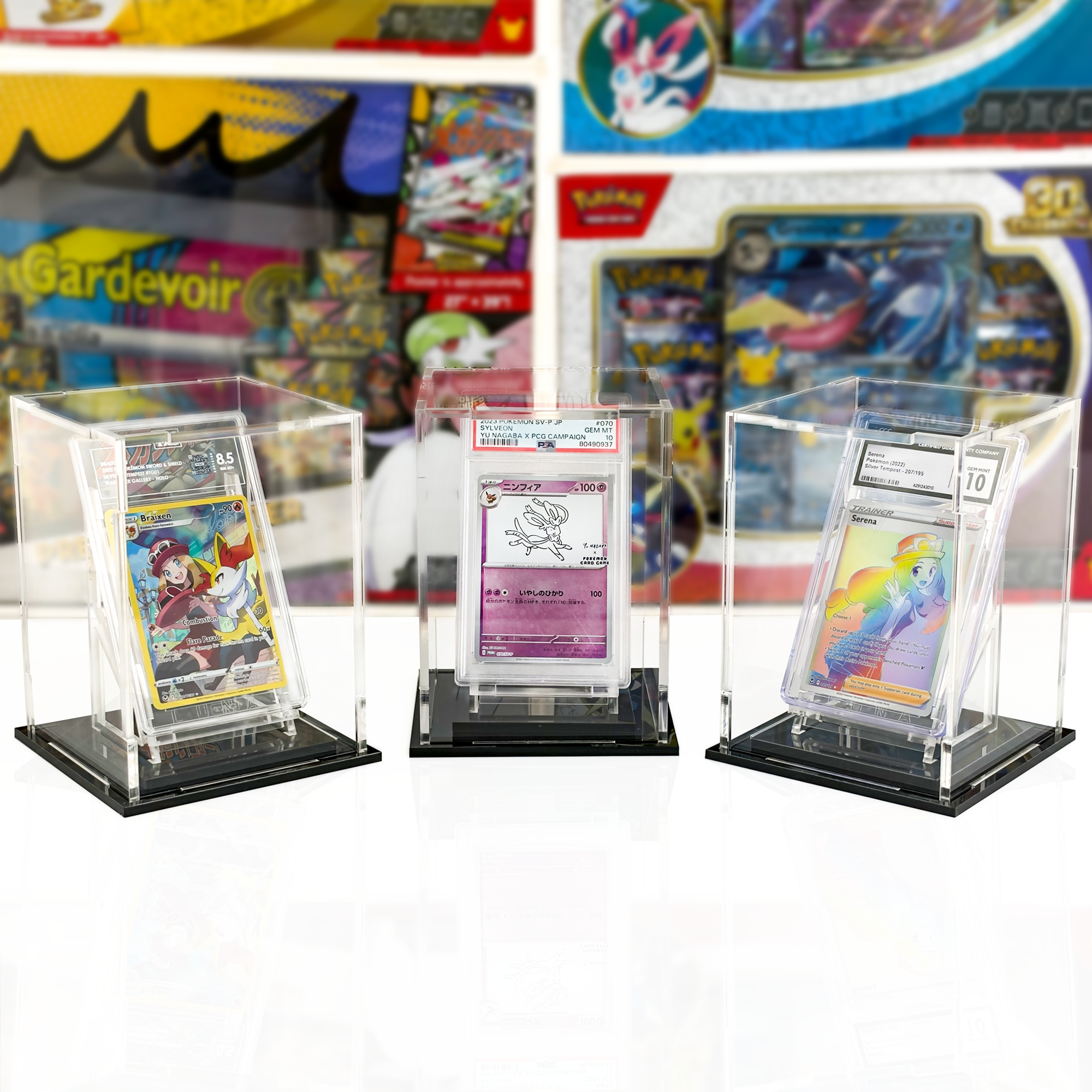 A sealed box of One Piece card game booster packs featuring Monkey D. Luffy in a fierce pose with a yellow background.