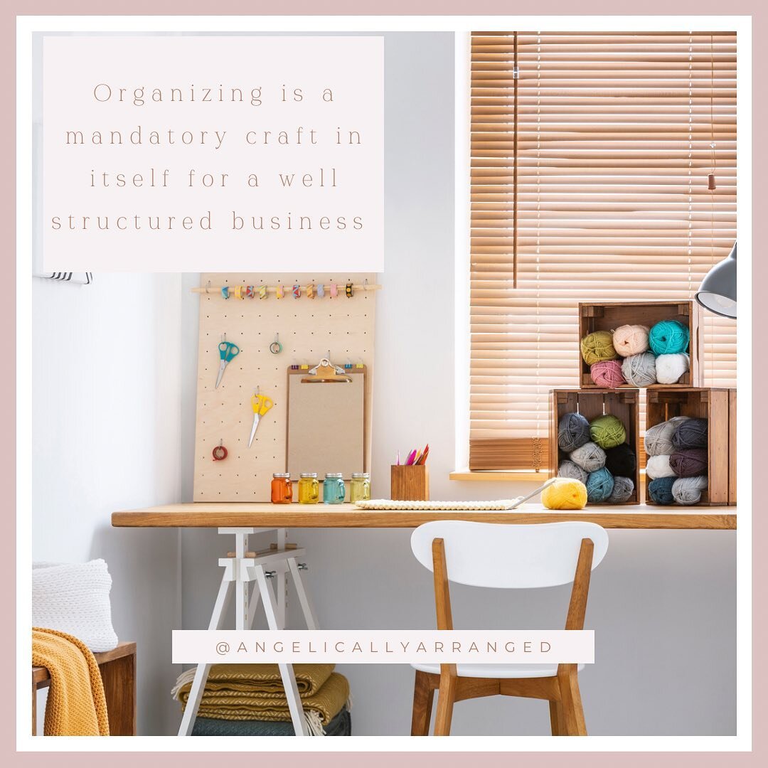 Do you own a small business?
Are you a crafter?
Is DIY your best friend?

Keeping a Clean, Decluttered and well Organized workspace goes beyond the desk!  Contact @angelicallyarranged to get the most Sustainable, Effective and Efficient workspace you