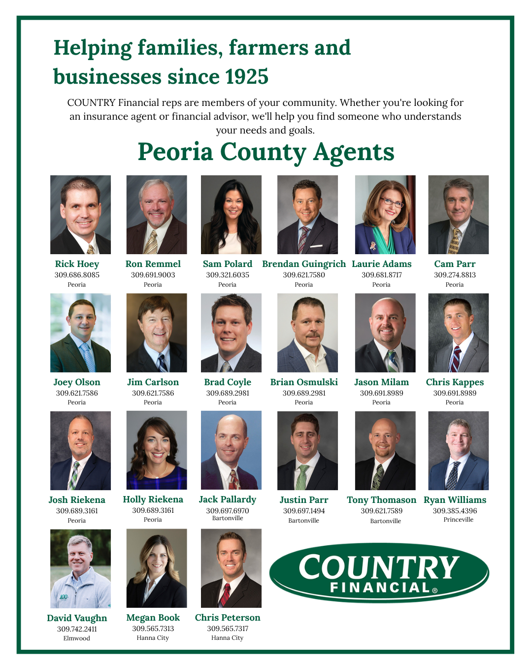 COUNTRY Connection — Peoria County Farm Bureau